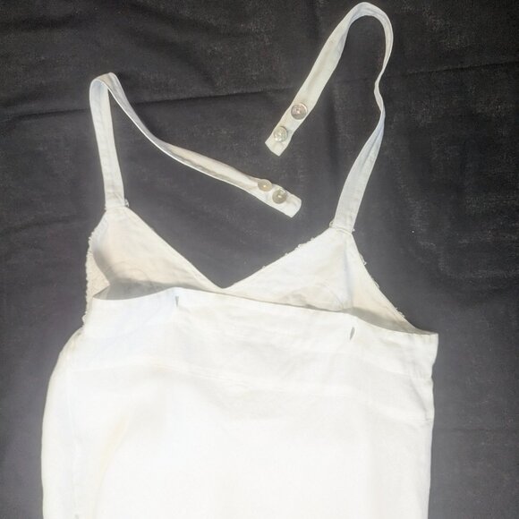 Cut Loose Size XS White Linen Crop Top - Picture 13 of 14